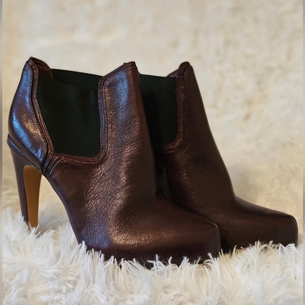 Sam Edelman Burgundy Leather Bootie